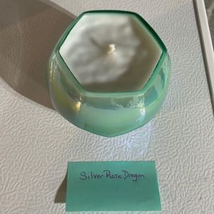 Silver Rose Dragon Candle